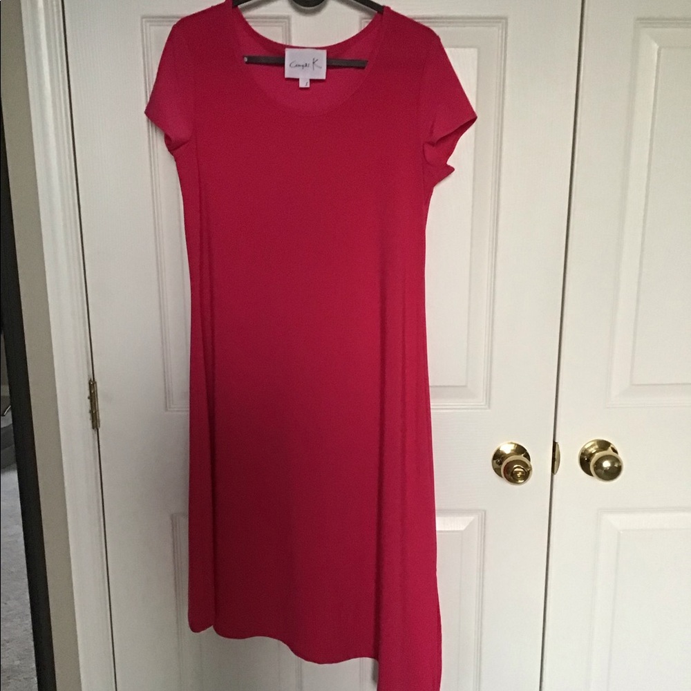 Hot pink light dress small